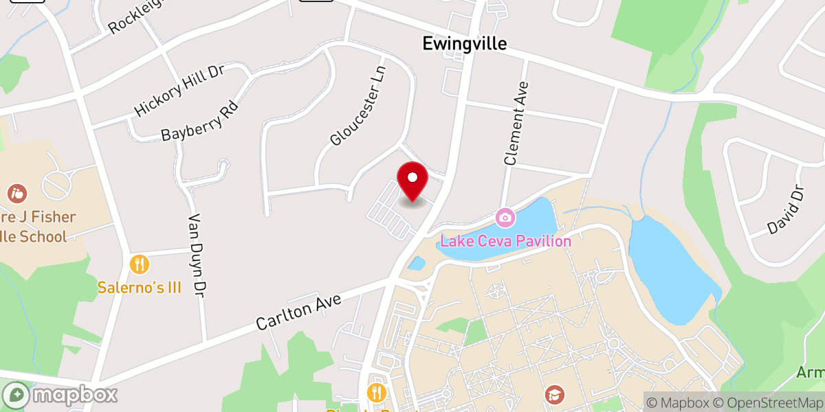 Map showing location of Central Church