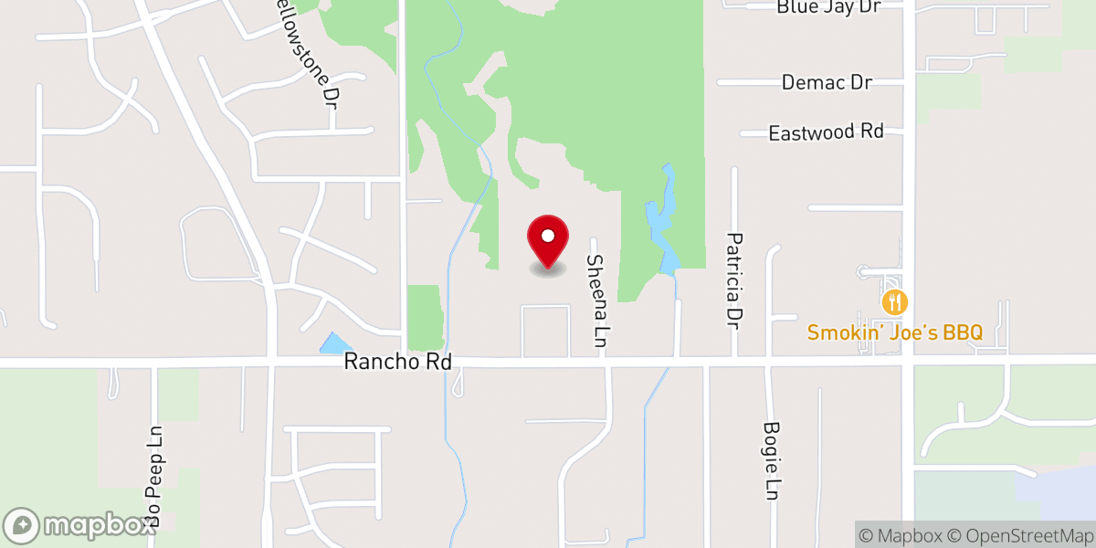 Map showing location of Valley Christian Family (VC Family)