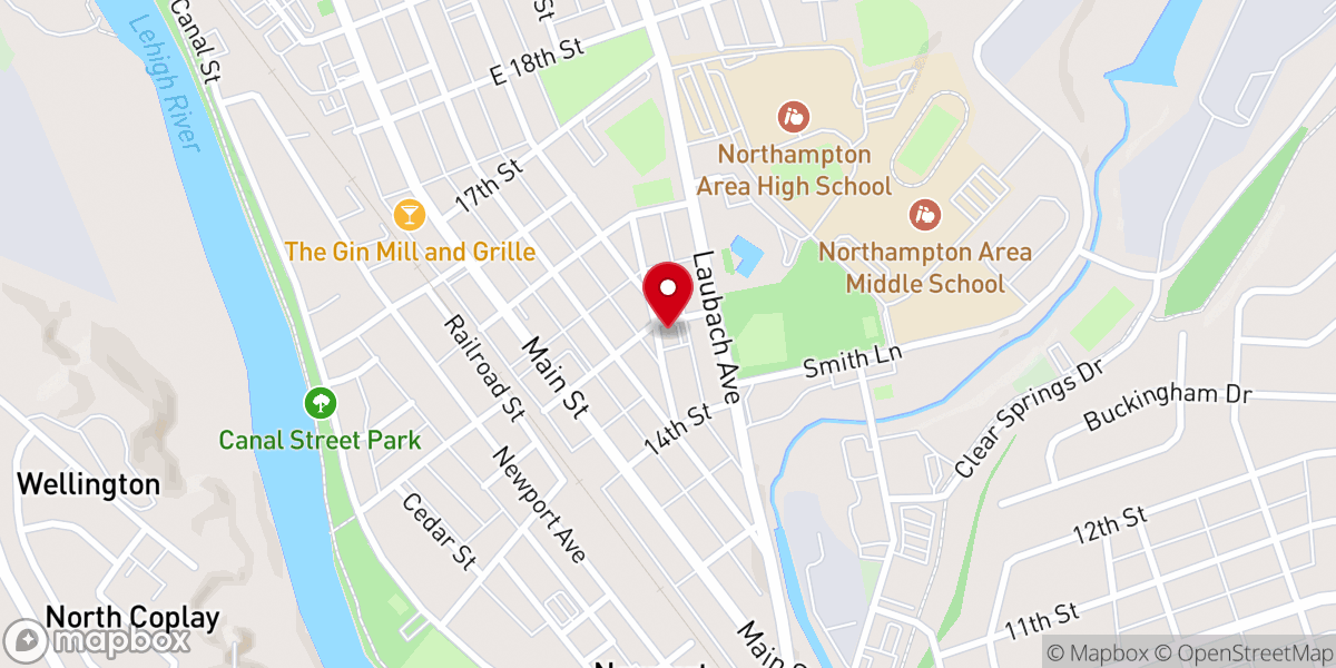 Map showing location of American Legion