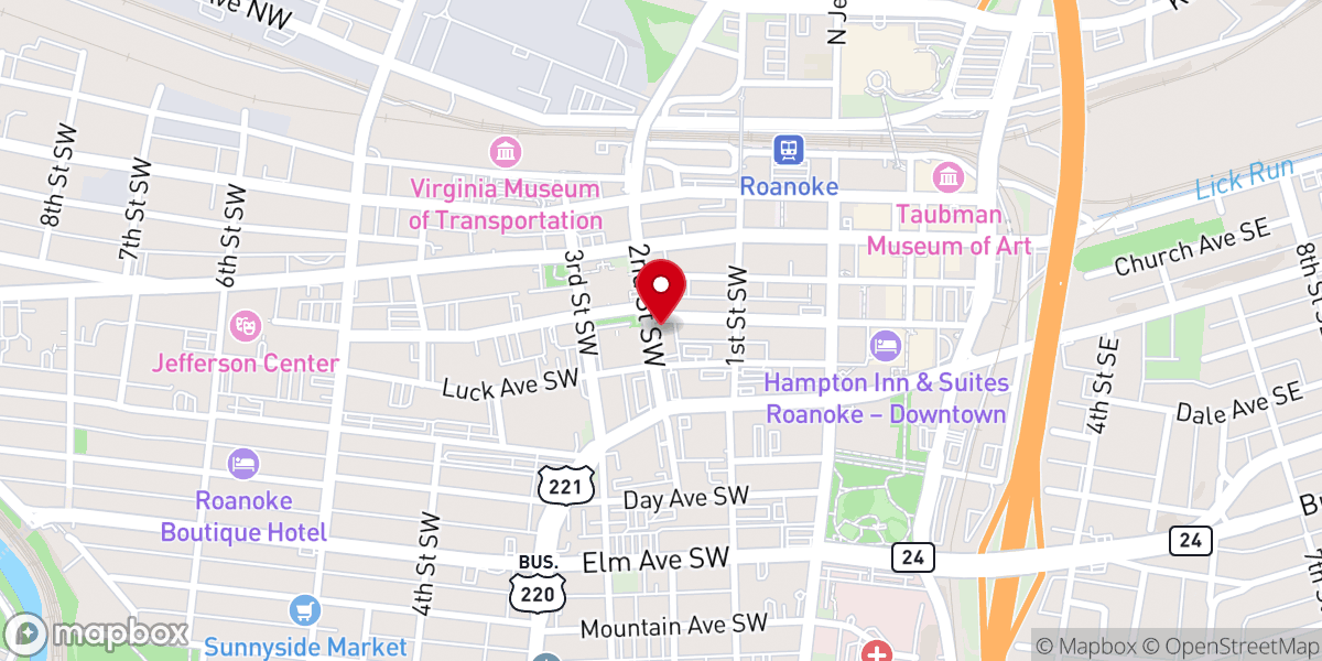 Map showing location of Valley Ridge UMC District Office