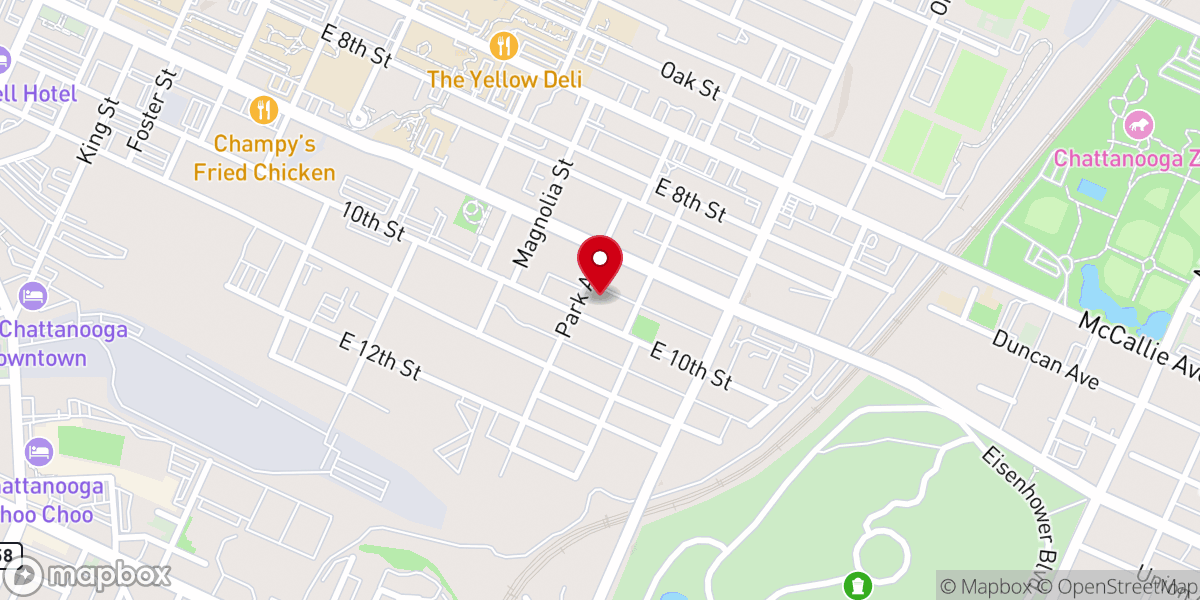 Map showing location of Greater Friendship Missionary Baptist Church