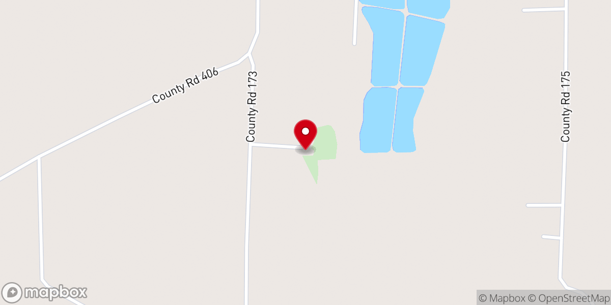 Map showing location of Redbud Missionary Baptist Church