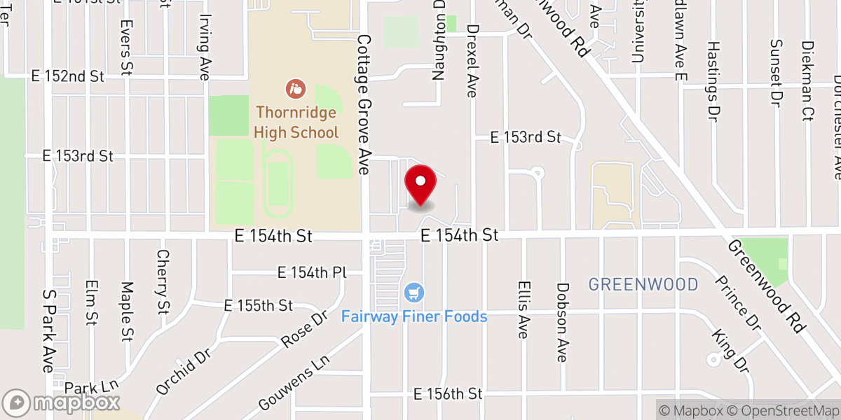Map showing location of Christ Our Savior Catholic Church And Parish