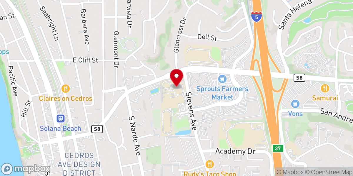 Map showing location of House of Grace San Diego