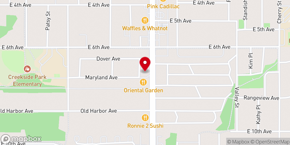 Map showing location of Iglesia Cristiana Rios de Gloria