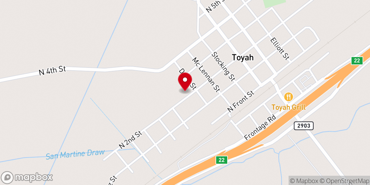 Map showing location of Old Church