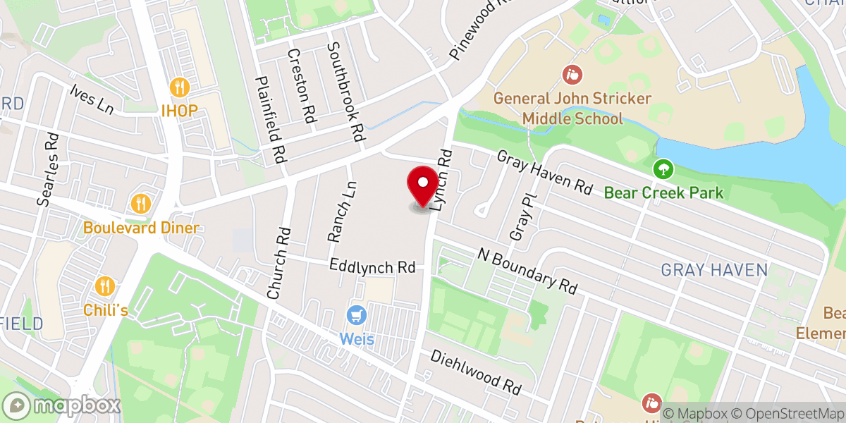 Map showing location of Dundalk Church of the Nazarene