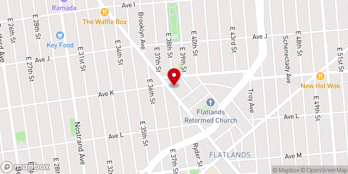 Map showing location of Power In Action Church of God