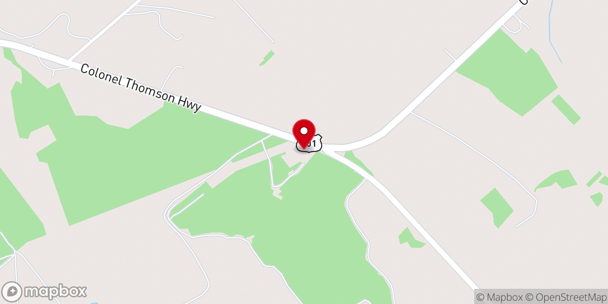 Map showing location of Mount Salem Baptist Church