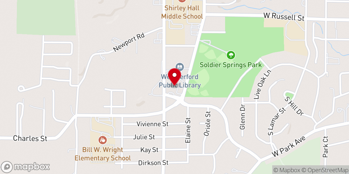 Map showing location of Grace First Presbyterian Church