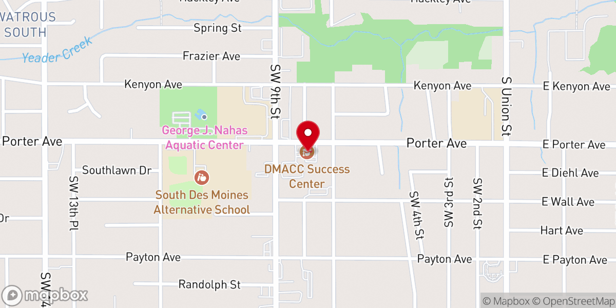 Map showing location of Christ the King Pastoral Center