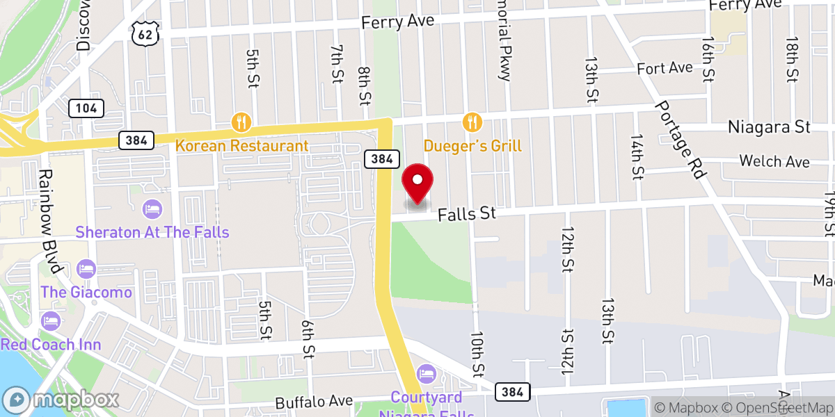 Map showing location of St. Sarkis Armenian Apostolic Church