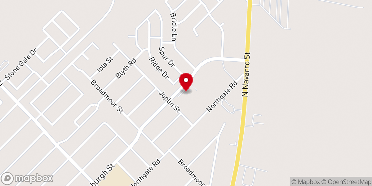 Map showing location of Victoria First Church of the Nazarene