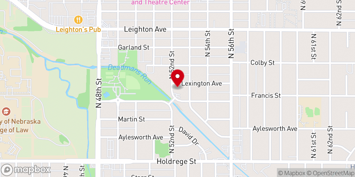 Map showing location of Fourth Presbyterian Church