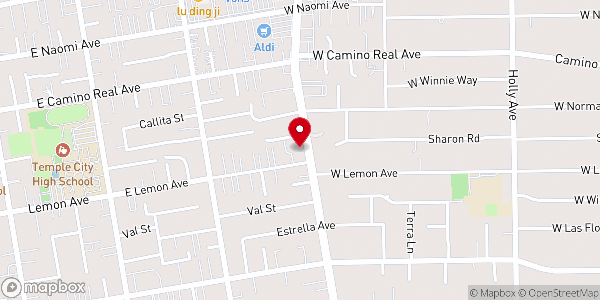 Map showing location of Hope International Church