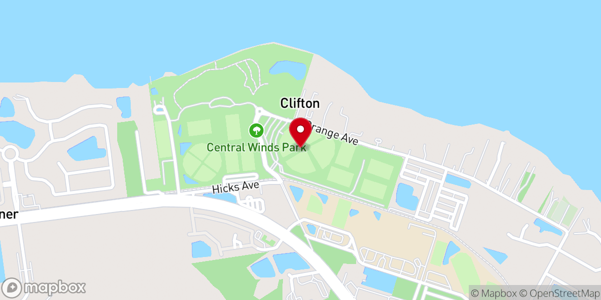Map showing location of Winter Springs Babe Ruth