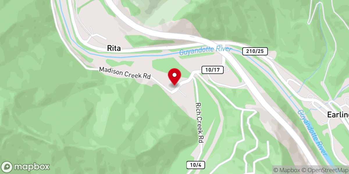 Map showing location of Rita FWB Church