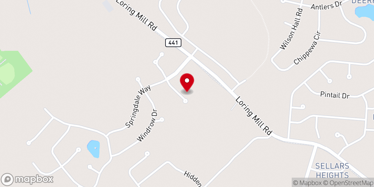 Map showing location of Barnes Evangelene