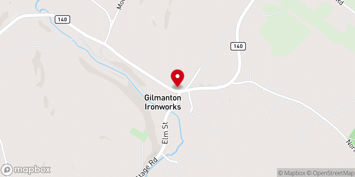 Map showing location of Gilmanton Food Pantry