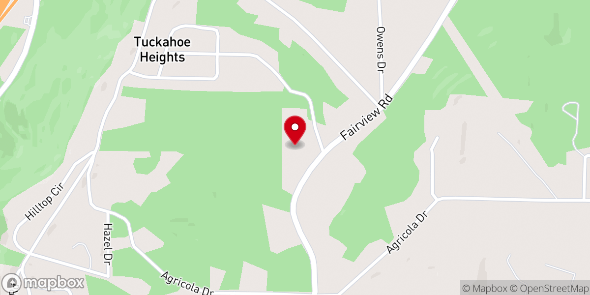 Map showing location of Higher Ground Baptist Church