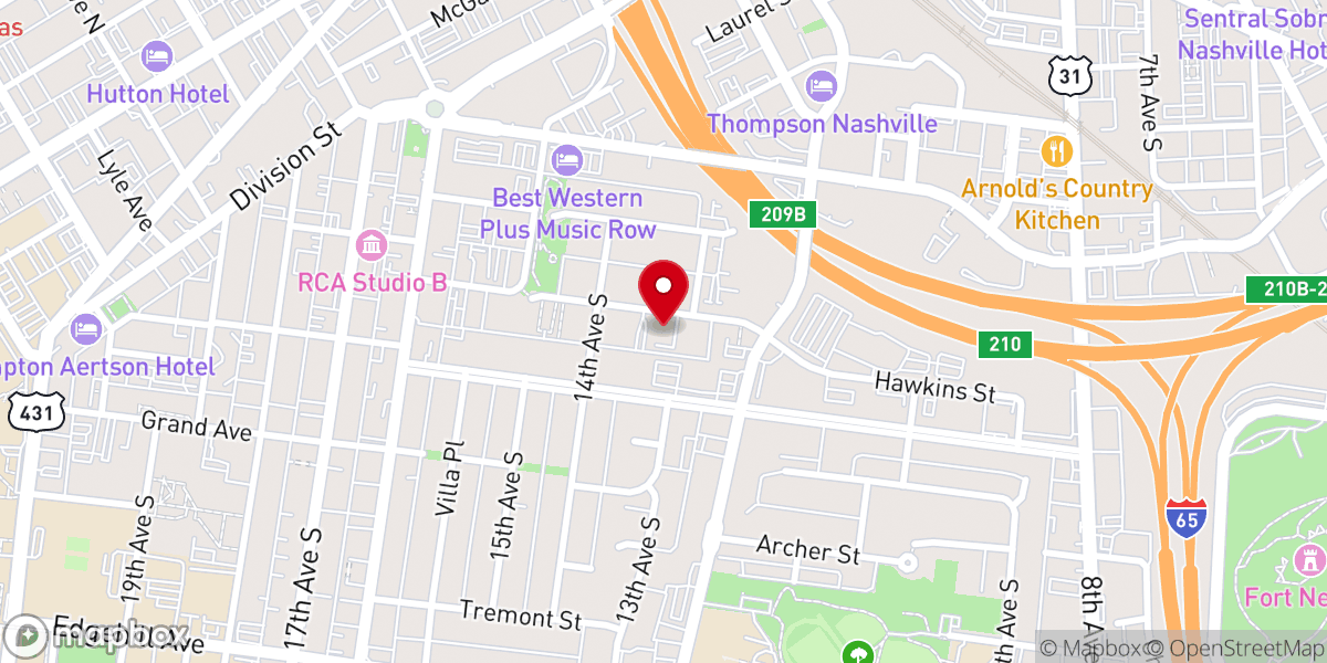 Map showing location of New Hope Missionary Baptist Church