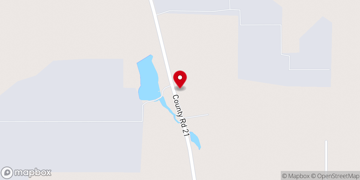 Map showing location of Thomas Grove Church