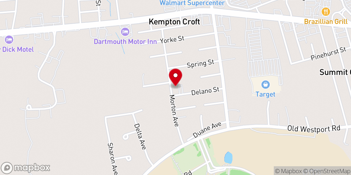 Map showing location of Dartmouth Bible Church