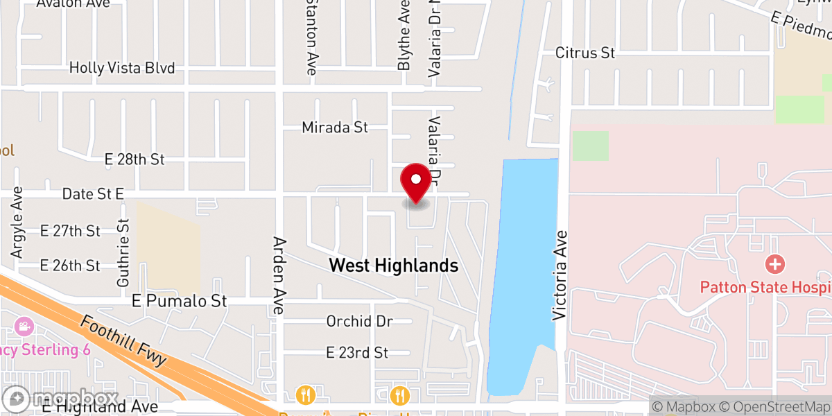 Map showing location of First Church of God