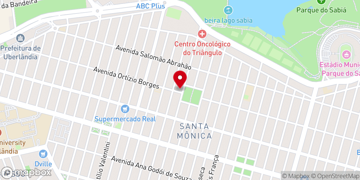 Map showing location of Paróquia Santa Mônica