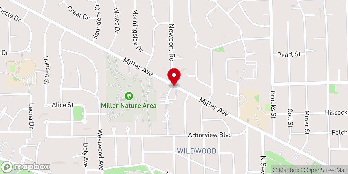 Map showing location of Calvary United Methodist