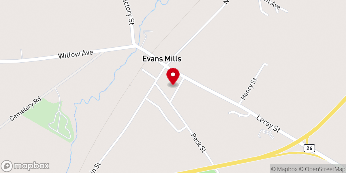 Map showing location of Pleasant Meadows Ministry