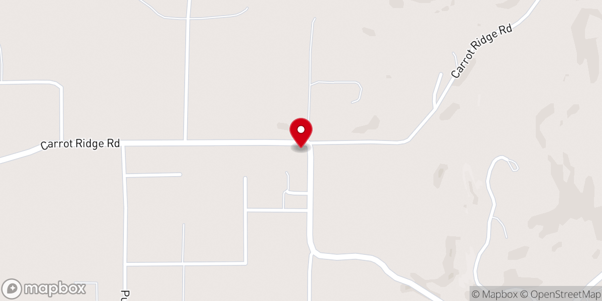Map showing location of Woodland Friends Church