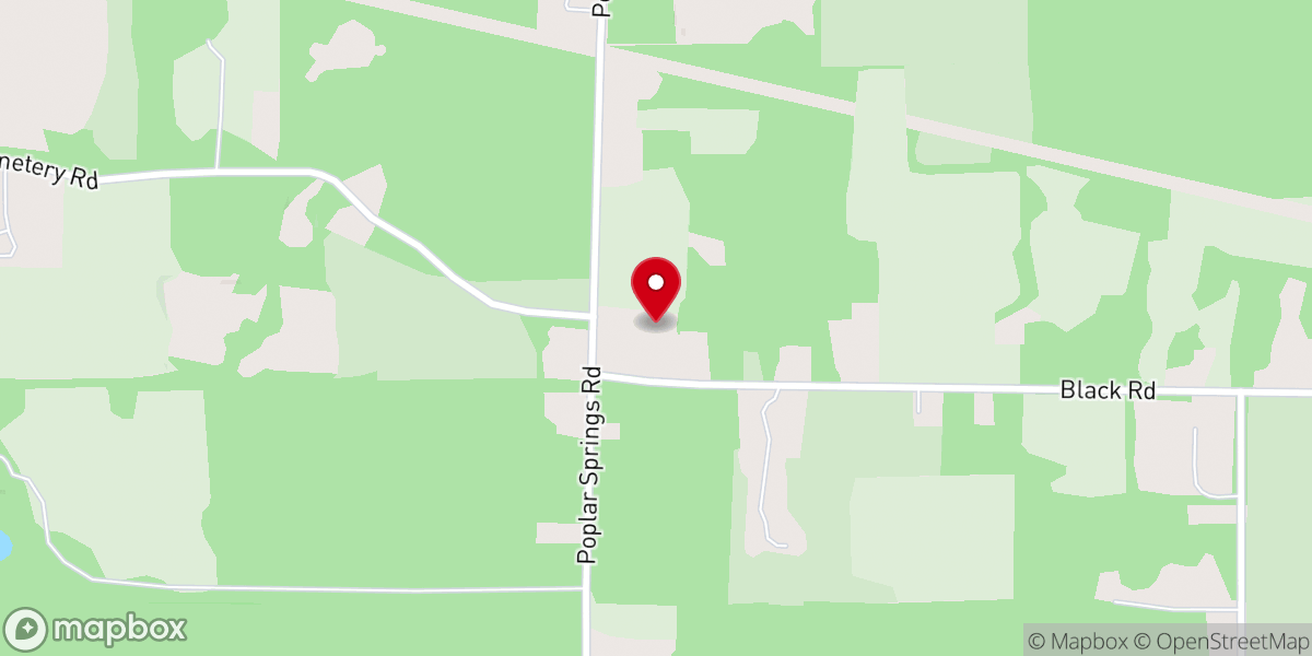 Map showing location of Popular Springs Missionary Baptist Church
