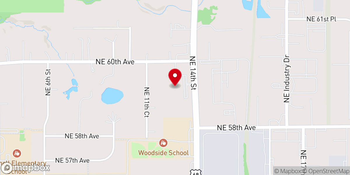 Map showing location of Capital City Baptist Church