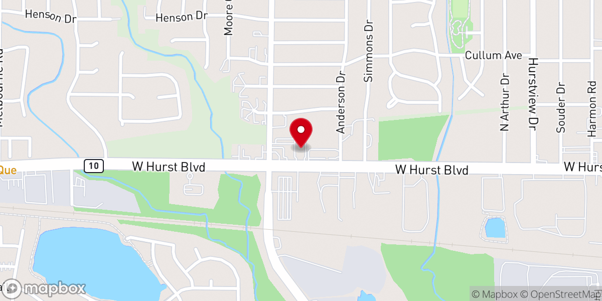 Map showing location of Iglesia Casa de Alabanza Church of God