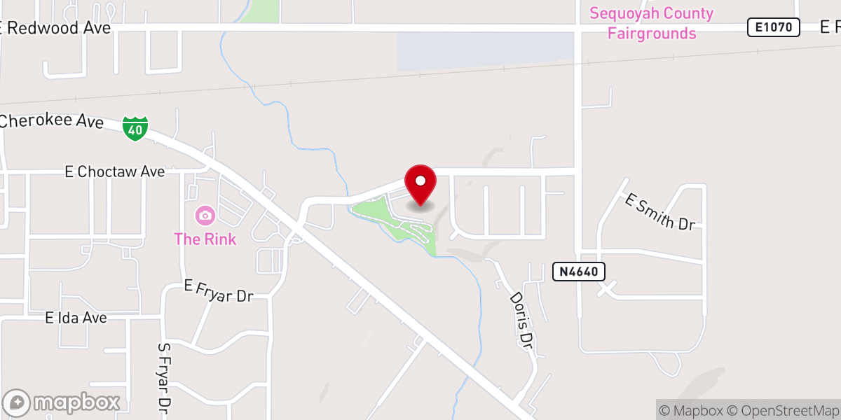 Map showing location of First United Methodist Church