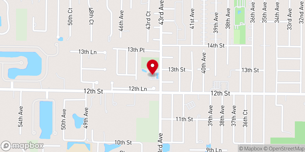 Map showing location of Grace Baptist Church