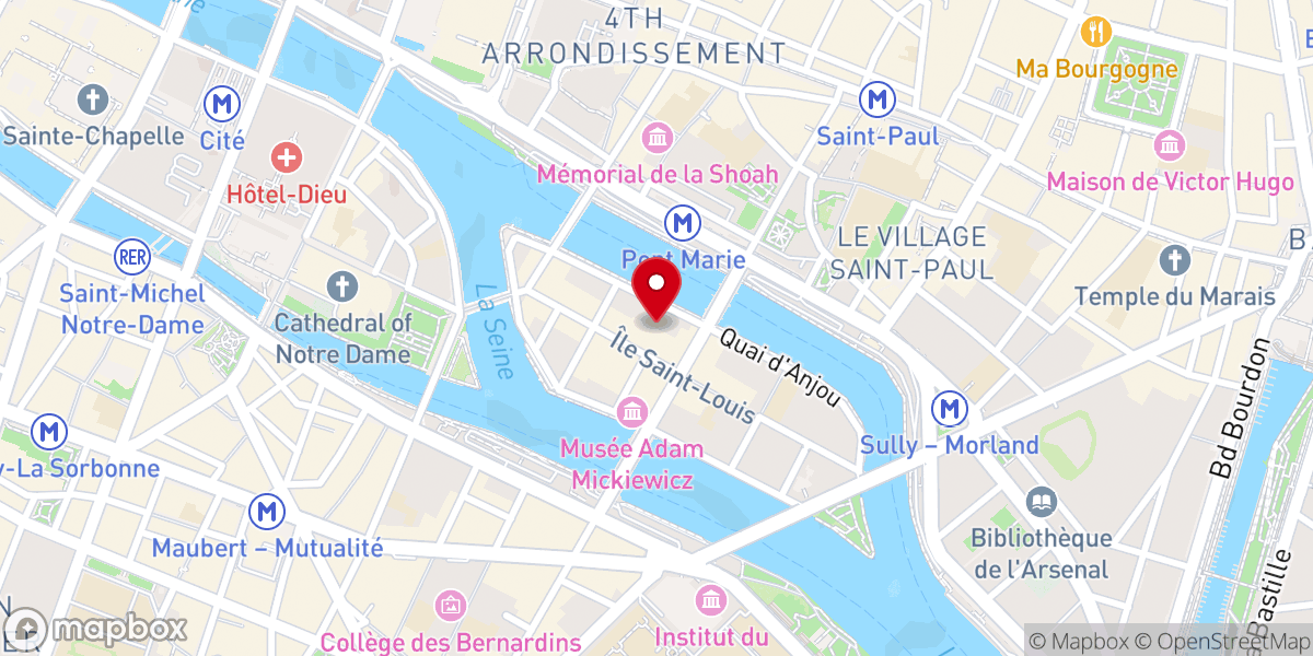 Map showing location of Centre védique de Paris
