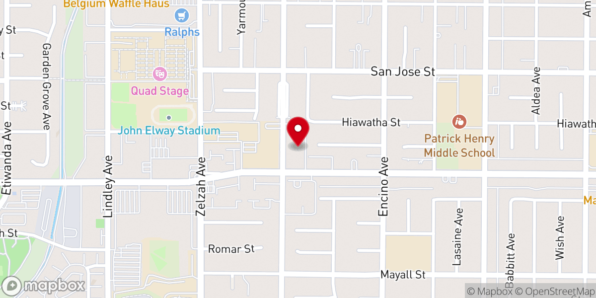 Map showing location of Temple Ramat Zion