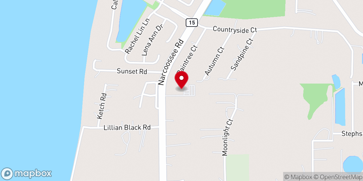 Map showing location of Nona Church Narcoossee Campus