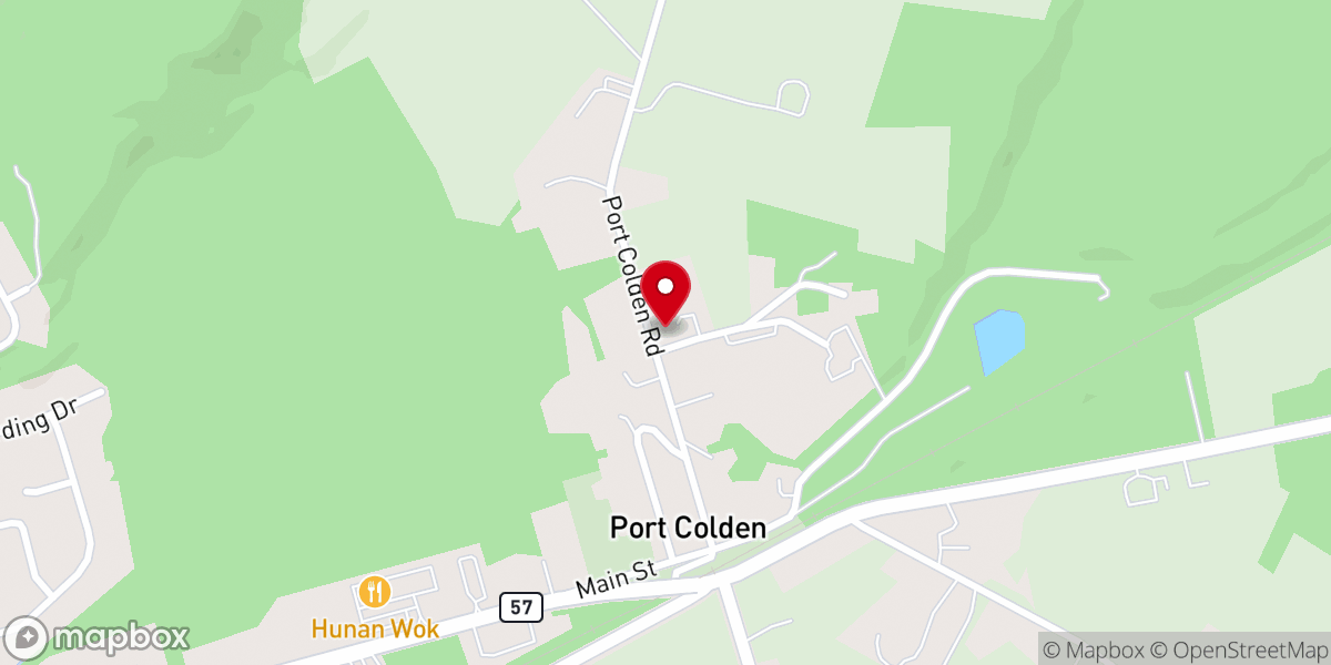 Map showing location of Port Colden United Methodist Church