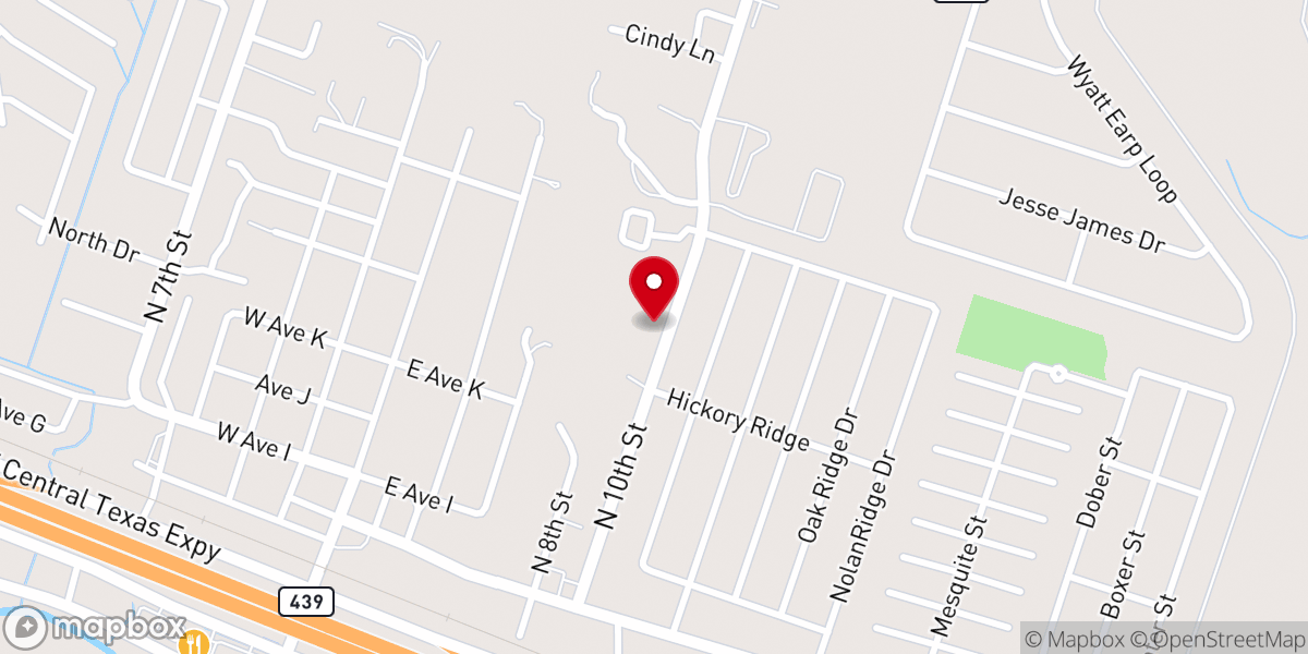 Map showing location of Highway of Holiness Church