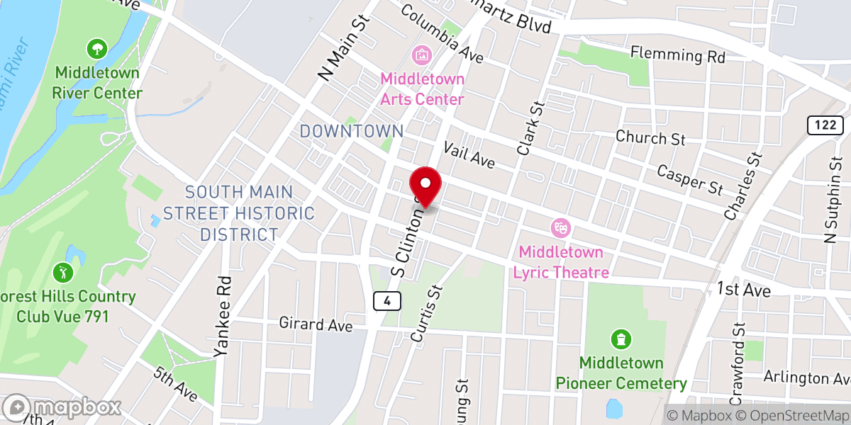 Map showing location of United Methodist