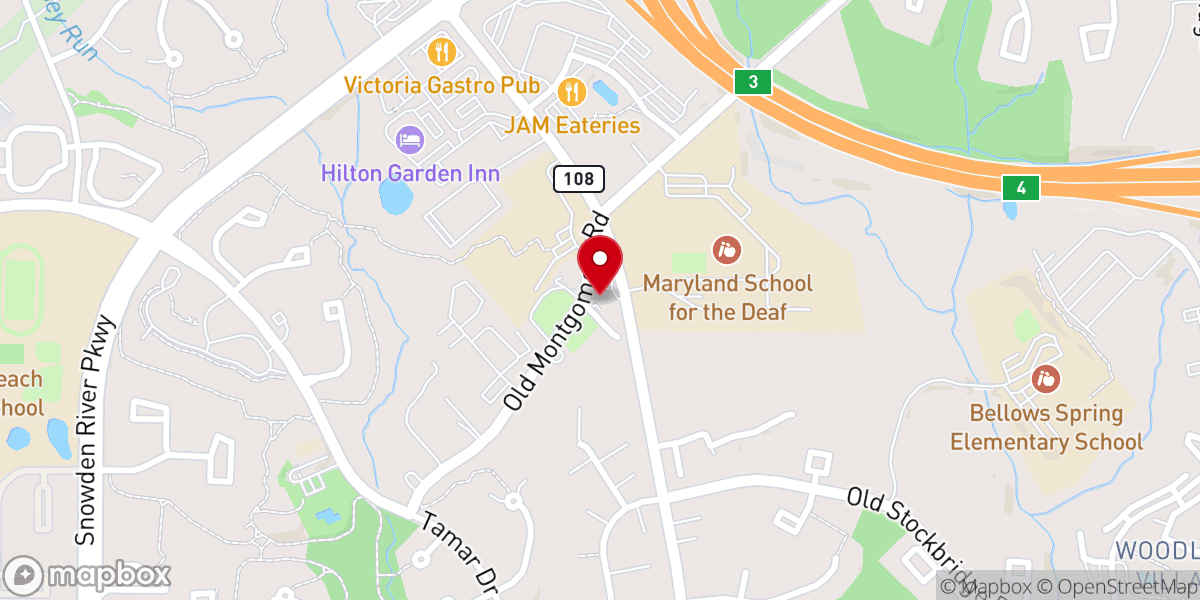 Map showing location of Harvest CHURCH