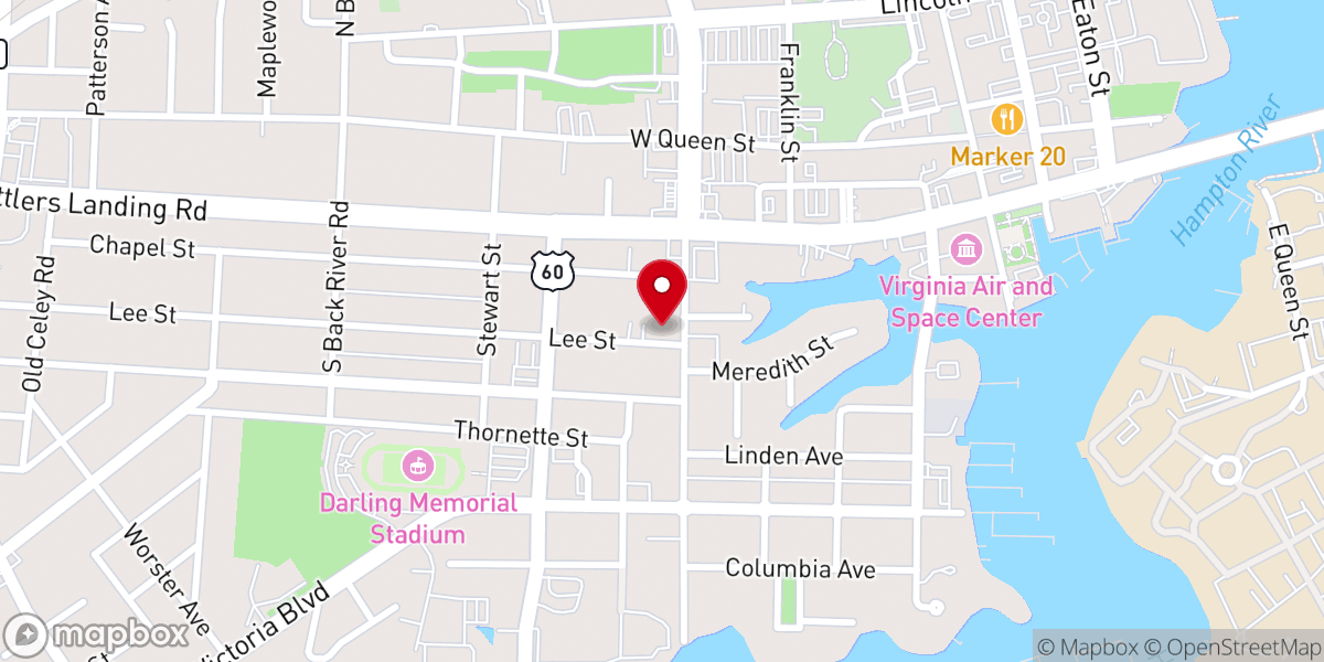 Map showing location of The Wedding Chapel