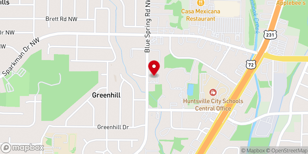 Map showing location of Victory Tabernacle United Pentecostal Church