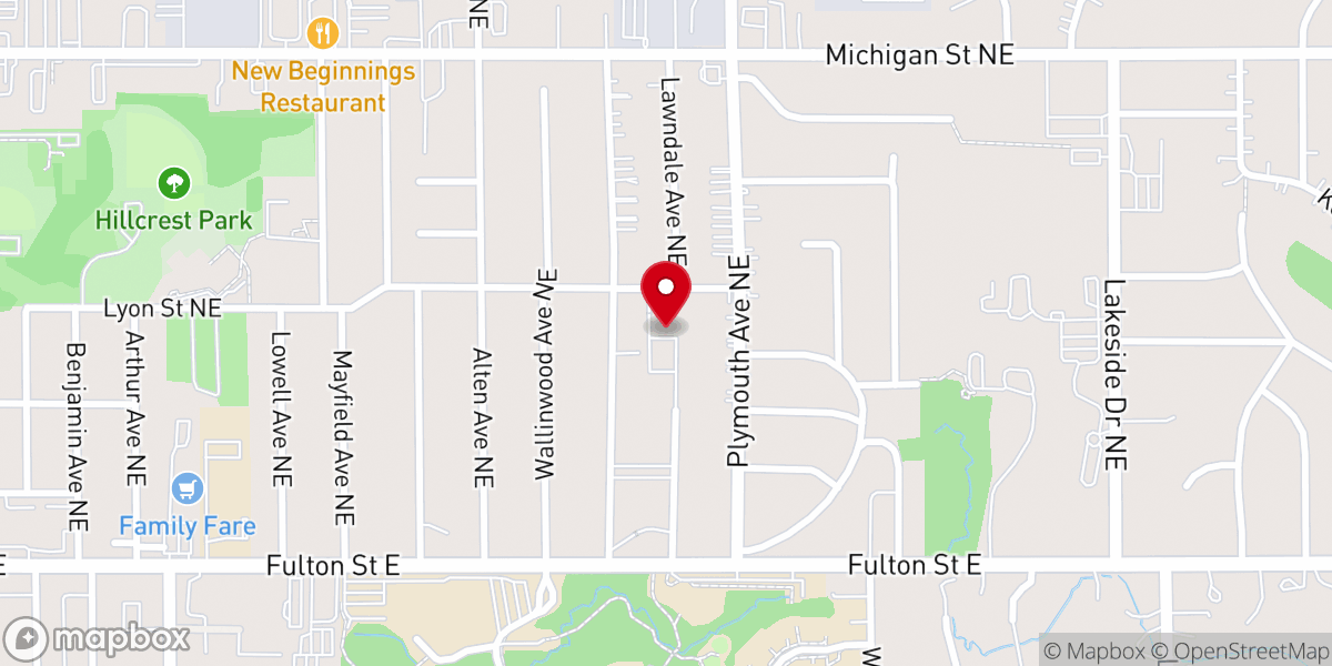 Map showing location of Encounter Church - Fulton Heights