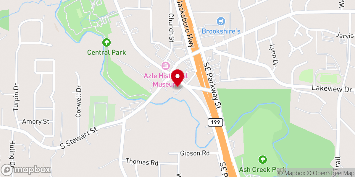Map showing location of Crossing Fellowship Community Church