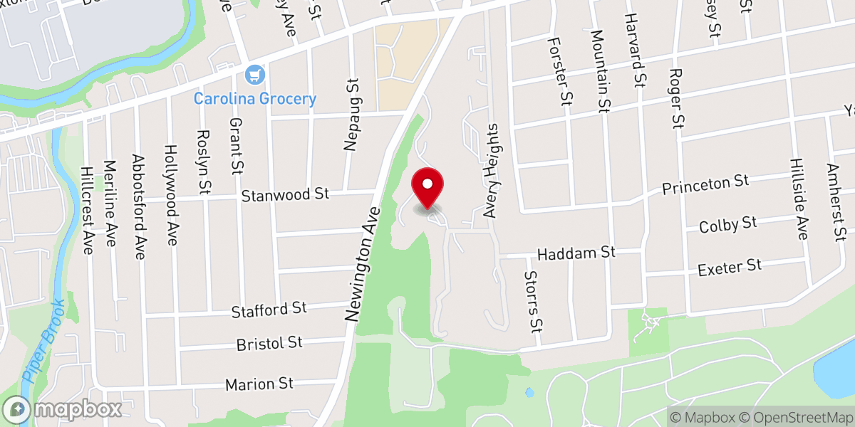 Map showing location of Church Homes, Inc.