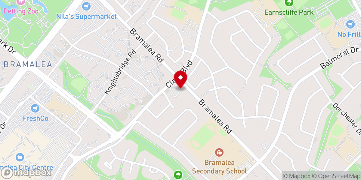 Map showing location of Hope Reformed Church - Worship Location